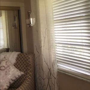 Set of 2 tree branch design panels 84”